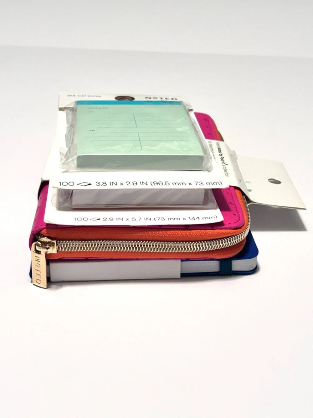 Noted By Post-It Office Set Pen Pouch, Notebook, Reporter Pad & Mini List Notes